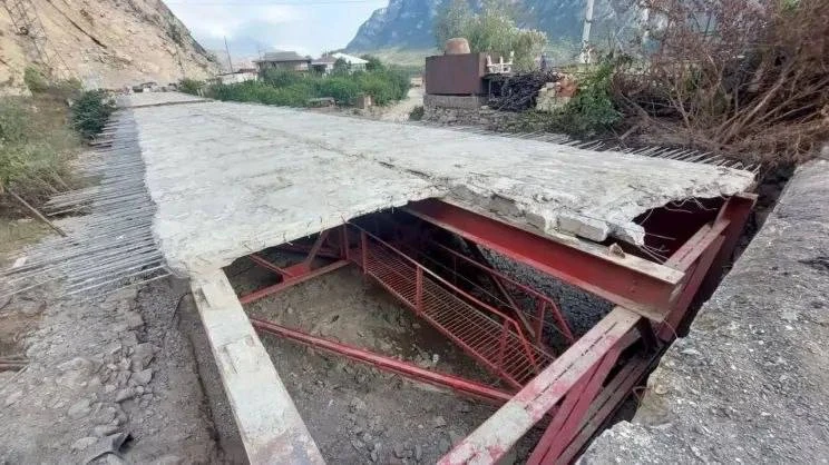 Красный мост в Гергебильском районе планируют восстановить досрочно