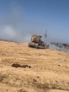На полигоне ТБО вблизи г. Избербаша произошло возгорание