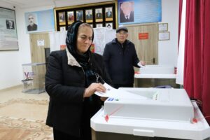 В Табасаранском районе на выборы приходят семьями