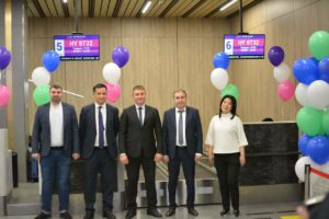 Аэропорт Махачкалы торжественно приветствует авиакомпанию "Uzbekistan Airways