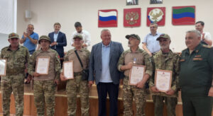 Бойцов дагестанского батальона "Каспий" наградили за мужество и героизм