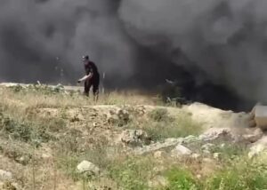 В Избербаше полицейские помогли ликвидировать пожар