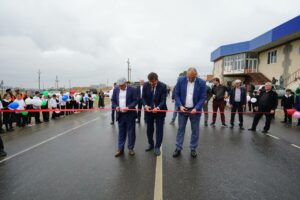 В Новолакском районе открыли отремонтированный участок дороги "Хасавюрт – Новолакское"