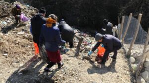 В Маджалисе ликвидировали несанкционированную мусорную свалку