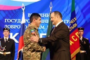 Сергей Меликов поблагодарил военнослужащих добровольческого батальона "Каспий"