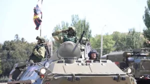 Военный парад прошел в Каспийске