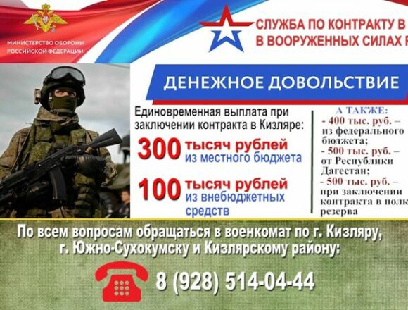 В Кизляре участникам СВО увеличили единовременную выплату до 400 тысяч рублей