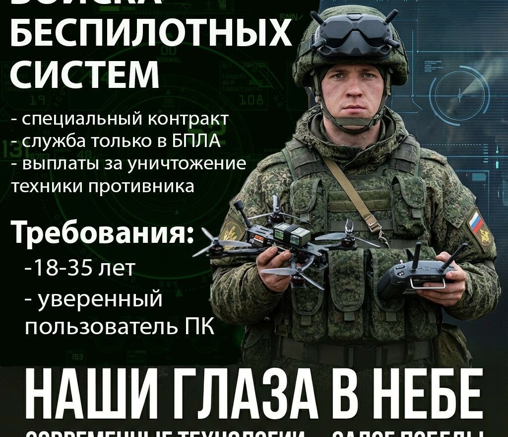 В Дагестане объявлен набор в войска беспилотной авиации: выплаты до 1,4 млн рублей