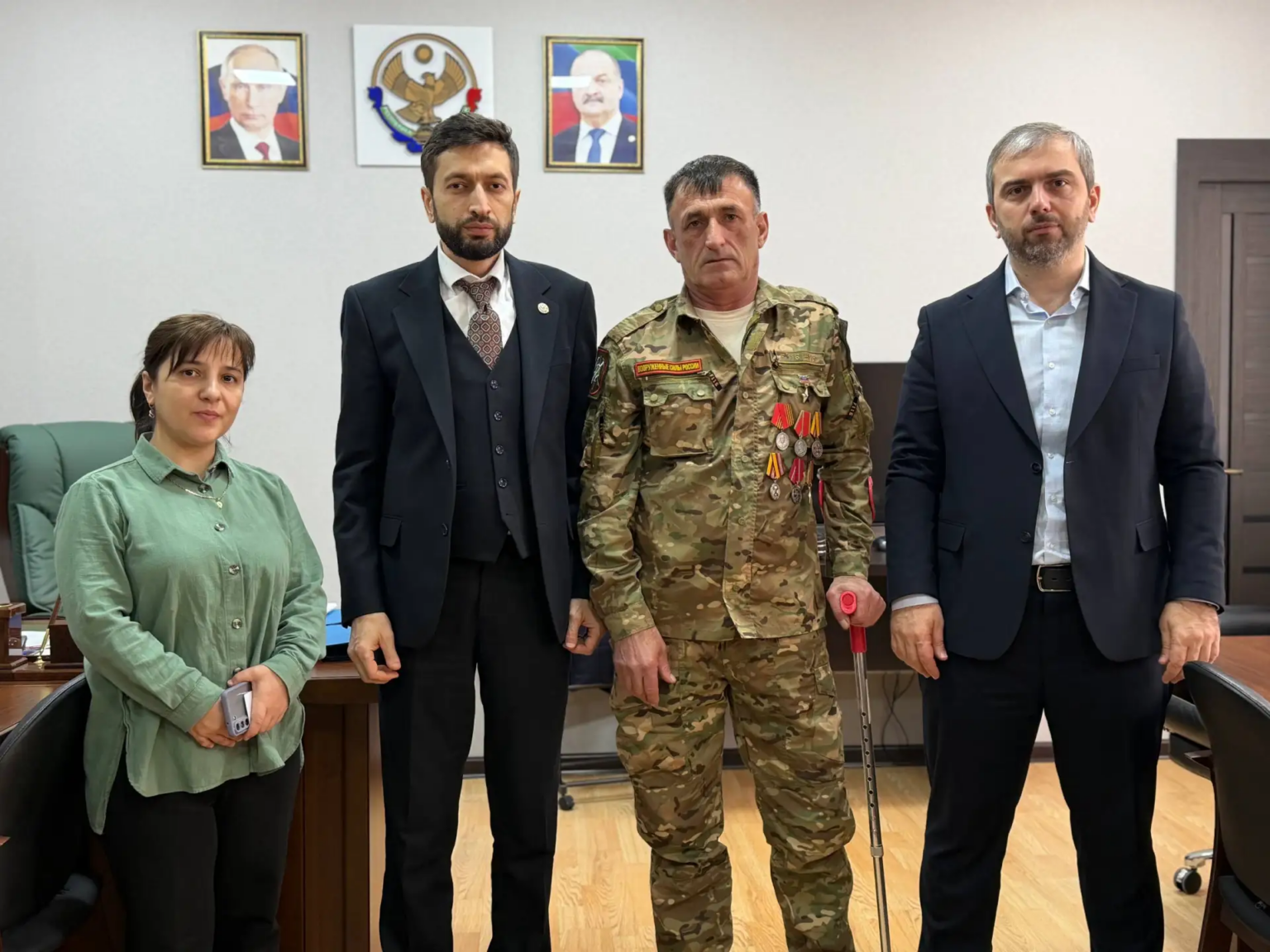 Арсен Юсупов встретился с ветераном СВО, награжденным орденами Жукова и Суворова