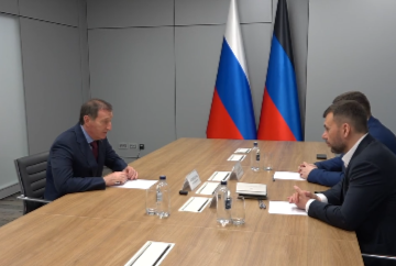 Заур Аскендеров встретился с Главой ДНР Денисом Пушилиным