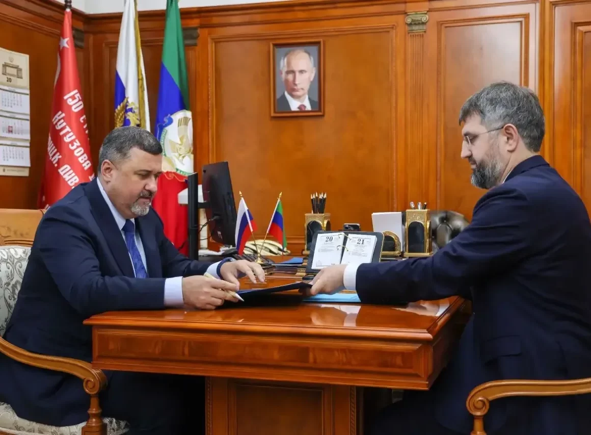 Магомед Рамазанов представил Фёдору Щукину новую структуру Правительства Дагестана