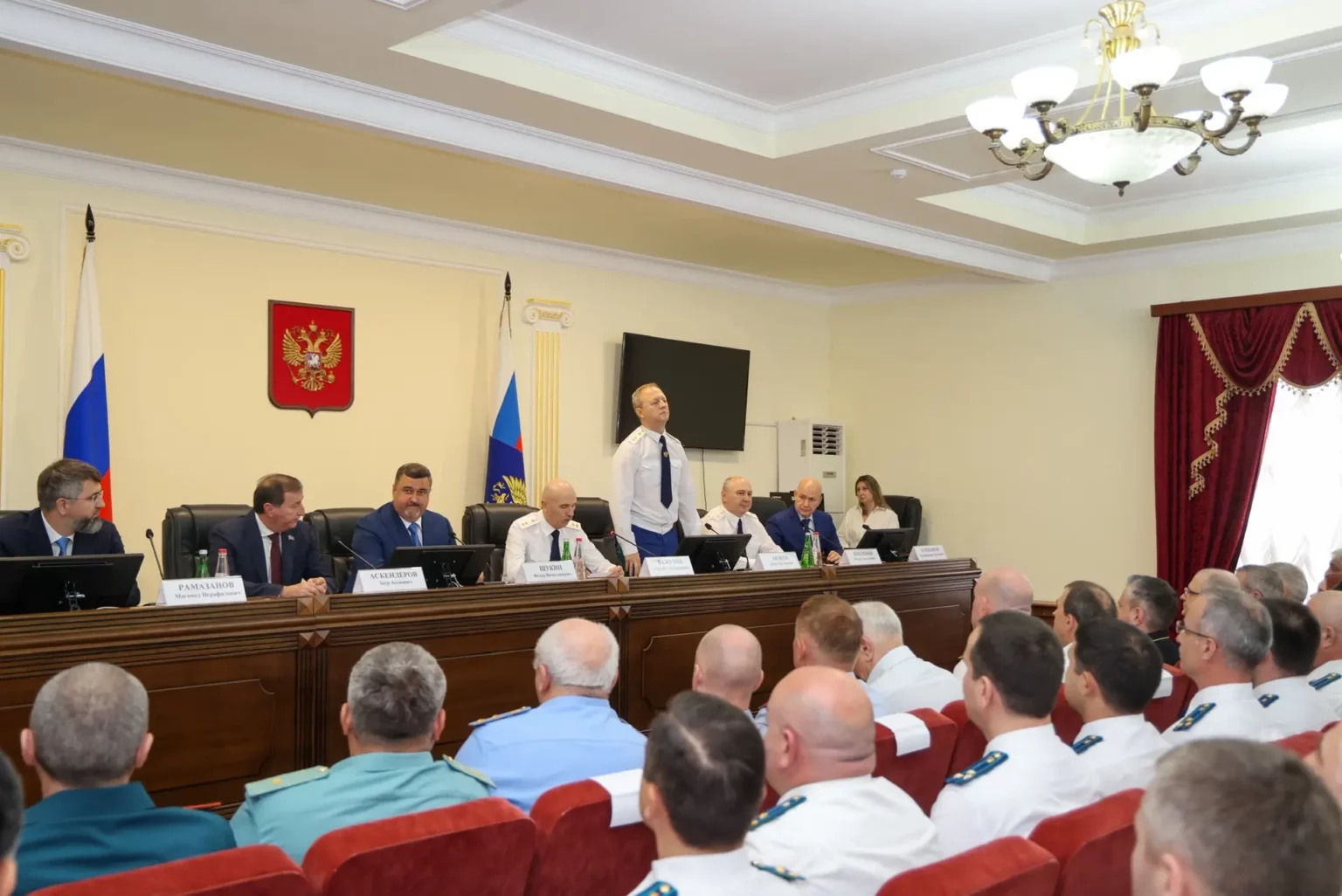 Фёдор Щукин принял участие в представлении нового прокурора Дагестана Дениса Авдеева